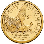 STATI UNITI - 2013 - 1 $ Nativi: Trattato del Delaware nel 1778 - Zecca D FDC