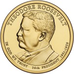 STATI UNITI - 2013 - 1 $ Presidenti: Theodore Roosevelt - Zecca D FDC