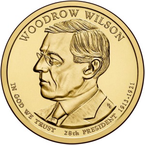 STATI UNITI - 2013 - 1 $ Presidenti: Thomas Woodrow Wilson - Zecca D FDC