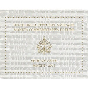 VATICANO - 2013 - 2 € Sede Vacante - FDC in folder