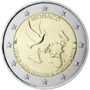 MONACO - 2013 - 2 € 20° dell'adesione all'ONU - PROOF in cofanetto