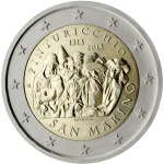 SAN MARINO - 2013 - 2 € 500° della morte del Pinturicchio - FDC in folder