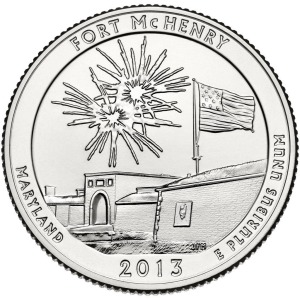 STATI UNITI - 2013 - 25 c. Parchi: Fort McHenry National Monument and Historic Shrine (Maryland) - Zecca S FDC
