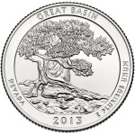 STATI UNITI - 2013 - 25 c. Parchi: Great Basin (Nevada) - Zecca S FDC