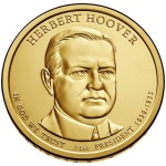 STATI UNITI - 2014 - 1 $ Presidenti: Herbert Clark Hoover - Zecca D FDC