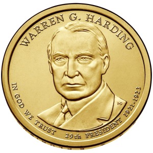 STATI UNITI - 2014 - 1 $ Presidenti: Warren Gamaliel Harding - Zecca D FDC