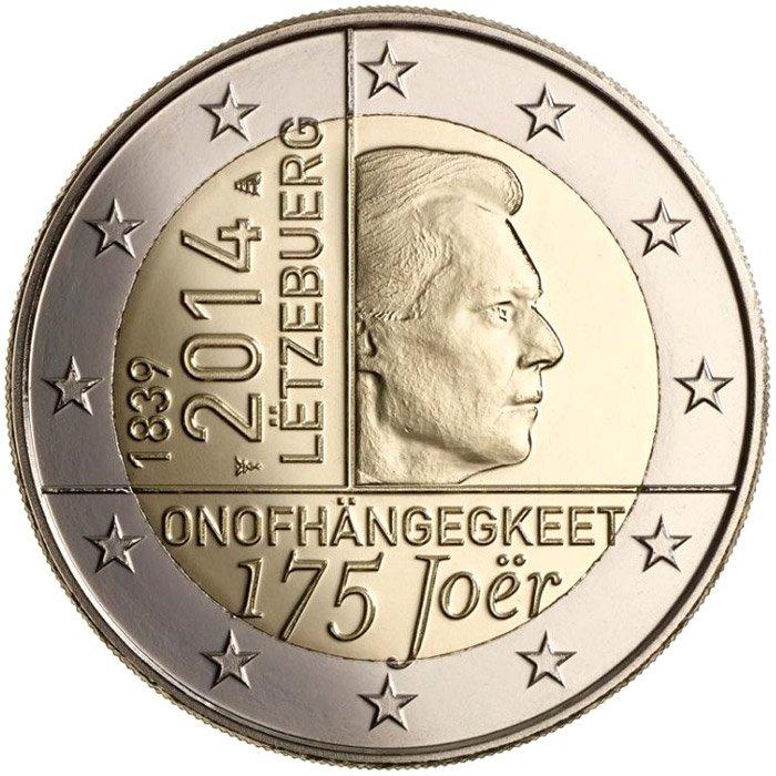2014 2 euro 175° dellIndipendenza Lussemburgo 1 LUSSEMBURGO - 2014 - 2 € 175° dell'Indipendenza - Rotolino