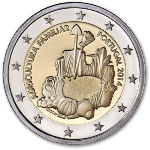 PORTOGALLO - 2014 - 2 € Anno internazionale dell'Agricoltura Familiare - Rotolino