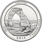 STATI UNITI - 2014 - 25 c. Parchi: Arches (Utah) - Zecca S FDC