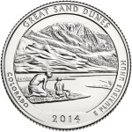 STATI UNITI - 2014 - 25 c. Parchi: Great Sand Dunes & Preserve (Colorado) - Zecca S FDC