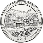STATI UNITI - 2014 - 25 c. Parchi: Great Smoky Mountains Mountains (Tennessee) - Zecca S FDC