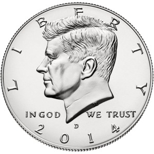 STATI UNITI - 2014 - 50 c. Kennedy - Zecche D e P FDC