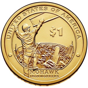 STATI UNITI - 2015 - 1 $ Nativi: Mohawk Ironworkers - Zecca D FDC