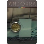 ANDORRA - 2015 - 2 € 30° della maggiore età e diritti politici a 18 anni - FDC in blister
