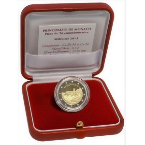 MONACO - 2015 - 2 € 800° della Fortezza sulla rocca - PROOF in cofanetto