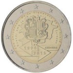 ANDORRA - 2015 - 2 € 25° dell'accordo Doganale con la UE - FDC in blister