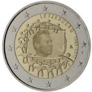 LUSSEMBURGO - 2015 - 2 € 30° della Bandiera dell'UE - Rotolino