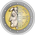 SAN MARINO - 2015 - 2 € 750° della nascita di Dante Alighieri - FDC in folder