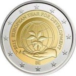 BELGIO - 2015 - 2 € Anno europeo per lo sviluppo - FDC in coin card (versione francese)