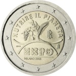 ITALIA - 2015 - 2 € Expo Milano 2015 - FDC in coin card