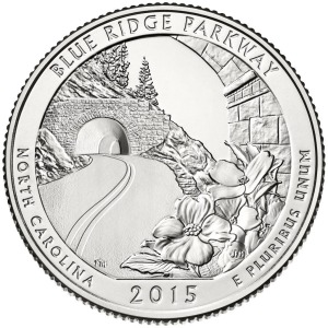 STATI UNITI - 2015 - 25 c. Parchi: Blue Ridge Parkway (North Carolina) - Zecca S FDC