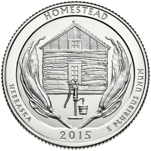 STATI UNITI - 2015 - 25 c. Parchi: Homestead National Monument of America (Nebraska) - Zecca S FDC