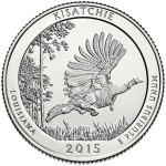 STATI UNITI - 2015 - 25 c. Parchi: Kisatchie National Forest (Louisiana) - Zecca S FDC