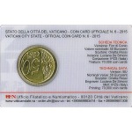 VATICANO - 2015 - Coin Card N° 6: Piazza San Pietro con 50 c. - 1 moneta FDC