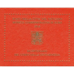 VATICANO - 2016 - 2 € 200° della Gendarmeria Vaticana - FDC in folder