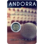 ANDORRA - 2016 - 2 € 25° della Radio e Televisione di FDC in blister