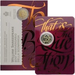 SAN MARINO - 2016 - 2 € 400° della morte di William Shakespeare - FDC in folder