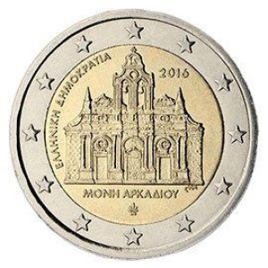 GRECIA - 2016 - 2 € 150° dell'olocausto del Monastero di Arkadi - Rotolino