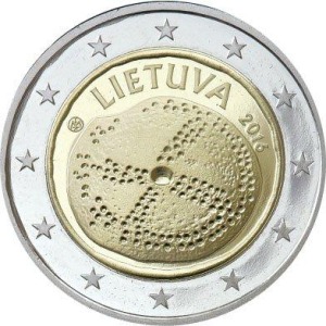 LITUANIA - 2016 - 2 € Cultura baltica - Rotolino