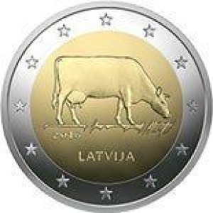 LETTONIA - 2016 - 2 € Settore agro-alimentare - Rotolino