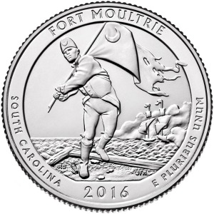 STATI UNITI - 2016 - 25 c. Parchi: Fort Moultrie (South Carolina) - Zecca S FDC