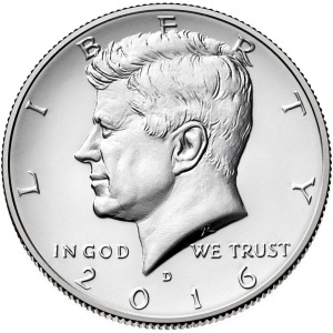 STATI UNITI - 2016 - 50 c. Kennedy - Zecche D e P FDC