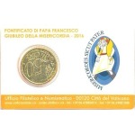 VATICANO - 2016 - Stamp&Coin Card N° 10-11-12-13: Papa Francesco con 50 c. - 4 x 1 moneta FDC