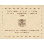 VATICANO - 2017 - 2 € 100° delle apparizioni di Fatima - FDC in folder
