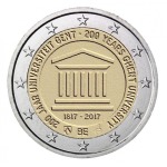 BELGIO - 2017 - 2 € 200° dell'Università di Gand - FDC in coin card (versione francese)