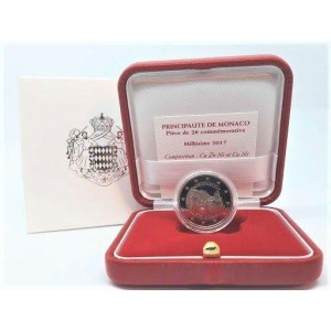 MONACO - 2017 - 2 € 200° della Compagnia dei Carabinieri del Principe - PROOF in cofanetto
