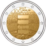 ANDORRA - 2017 - 2 € 100° dell'Inno Nazionale di FDC in blister