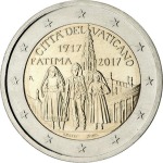 VATICANO - 2017 - 2 € 100° delle apparizioni di Fatima - FDC in folder