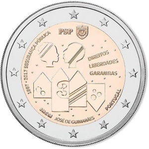 PORTOGALLO - 2017 - 2 € 150° della Polizia di Pubblica Sicurezza - Rotolino