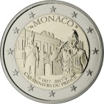 MONACO - 2017 - 2 € 200° della Compagnia dei Carabinieri del Principe - PROOF in cofanetto