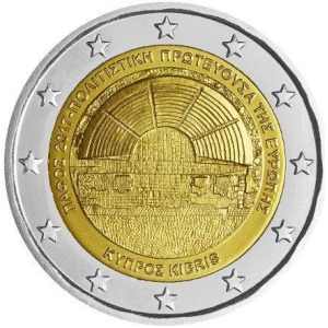 CIPRO - 2017 - 2 € Antica città di Pafo - Rotolino