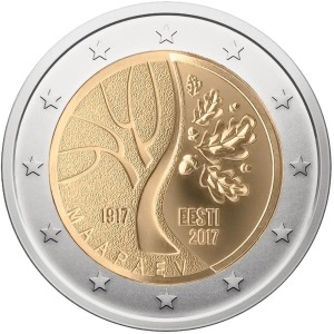ESTONIA - 2017 - 2 € La strada estone verso l'indipendenza - Rotolino