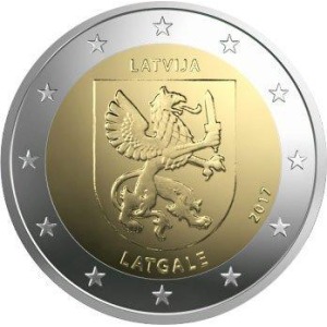 LETTONIA - 2017 - 2 € Regioni: Latgale - Rotolino