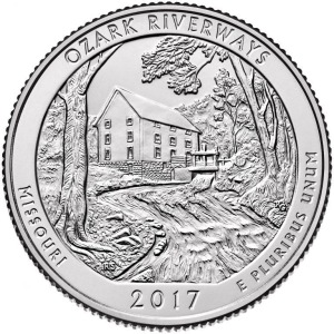 STATI UNITI - 2017 - 25 c. Parchi: Ozark National Scenic Riverways (Missouri) - Zecca S FDC