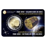 BELGIO - 2018 - 2 € 50° del lancio del satellite ESRO-2B - FDC in coin card (versione olandese)