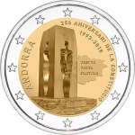 ANDORRA - 2018 - 2 € 25° della Costituzione FDC in blister